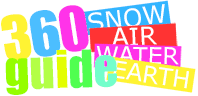 Wetsuits, surfboards, snowboards, videos and boardblog – 360Guide logo