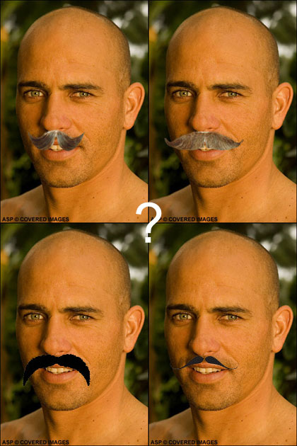 Kelly Slater With Moustache