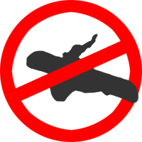 No snowboarding signs are a part of snowboard history
