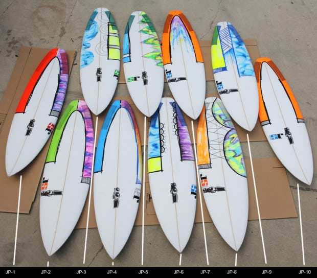 Surfboard Spray Designs