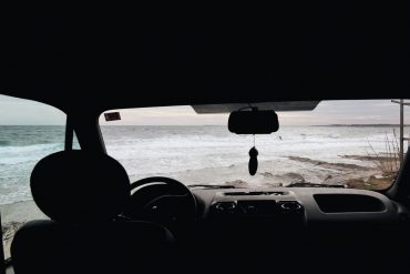 Looking at waves through car windshield