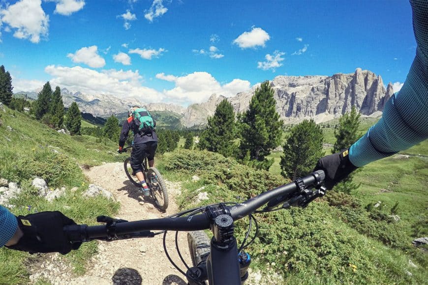 Best trails are from Gardena pass towards Corvara.