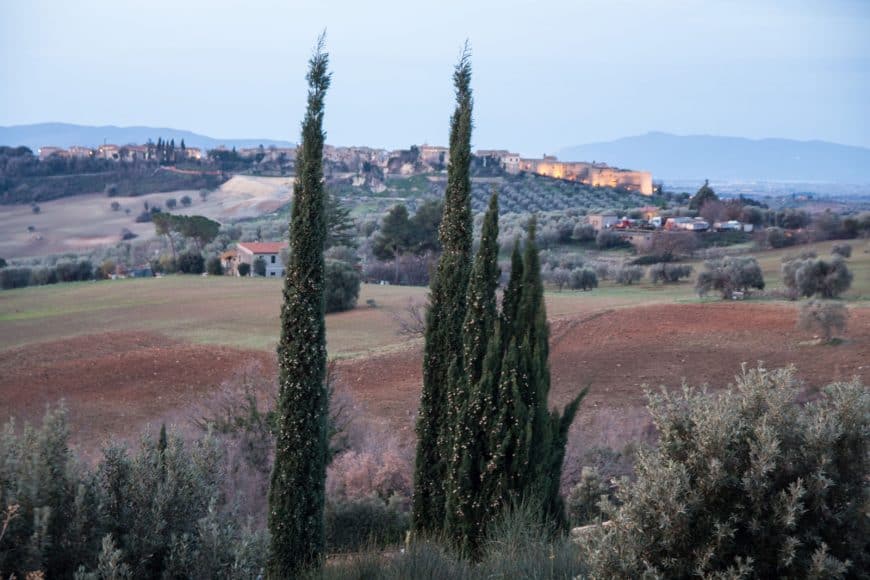 This is typical Tuscany. Love the colors every time we get here.