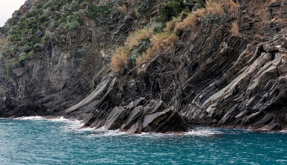 This whole coast is full of interesting rock formations, this is also Vernazza.