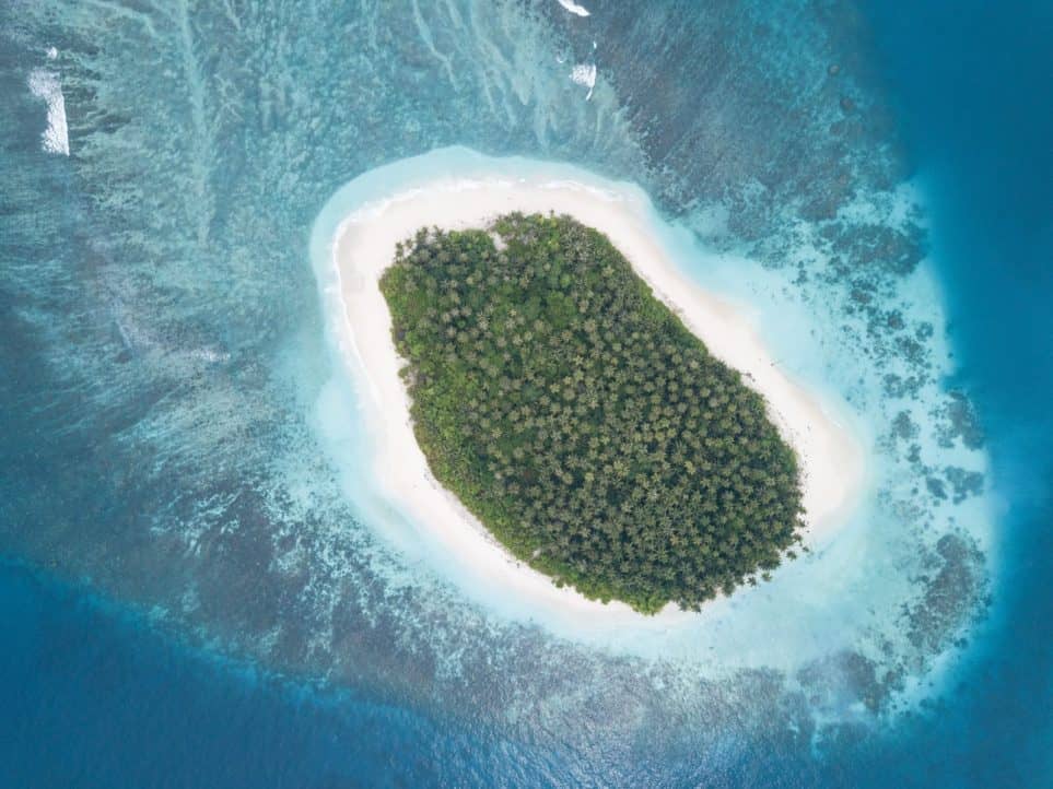 Small Mentawai island from above