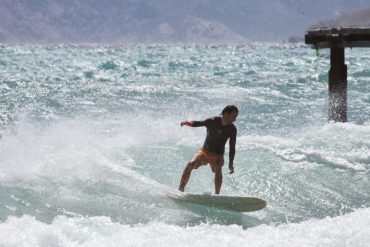 surfing in Adriatic sea