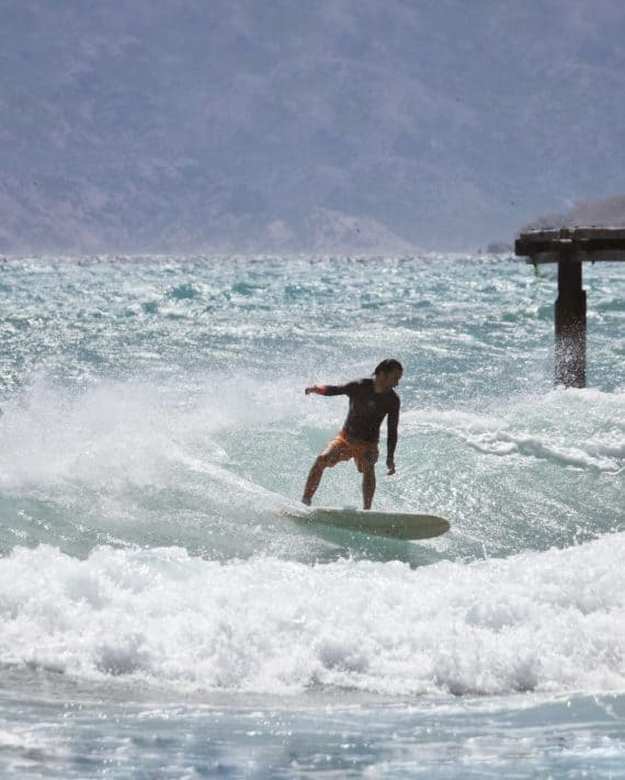 surfing in Adriatic sea