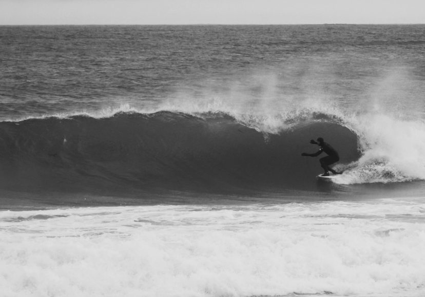 I think I took this photo while making pasta around noon. Local rider Ivan almost getting a barrel.