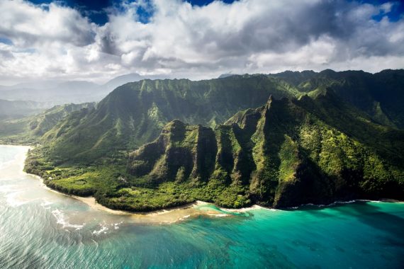 Aerial view of Hawaii