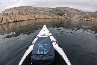 January kayaking on Adriatic sea